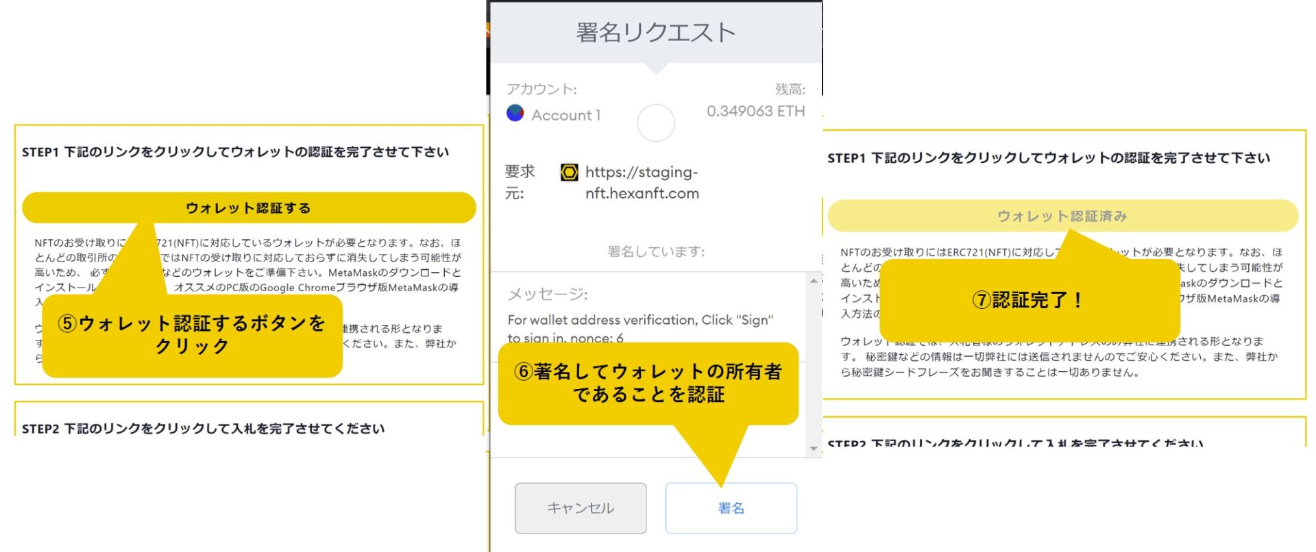 100%正規品 HEXA NFTの仮想通貨オークション入札方法について ヘキサ - 邦楽